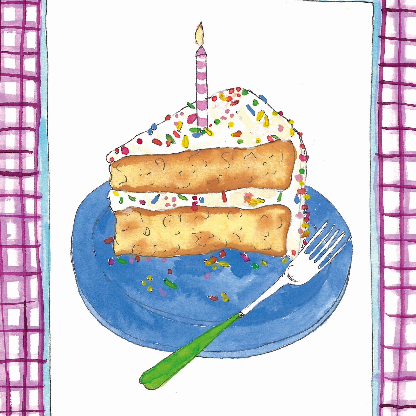 Birthday Slice of Cake Card
