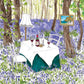 Whimsical Bluebell Wood Outdoor Dining Print