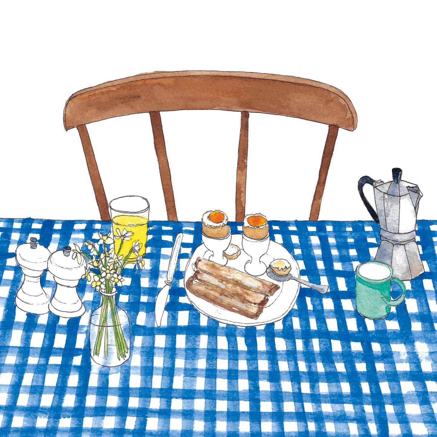Boiled Eggs and Soldiers Art Print