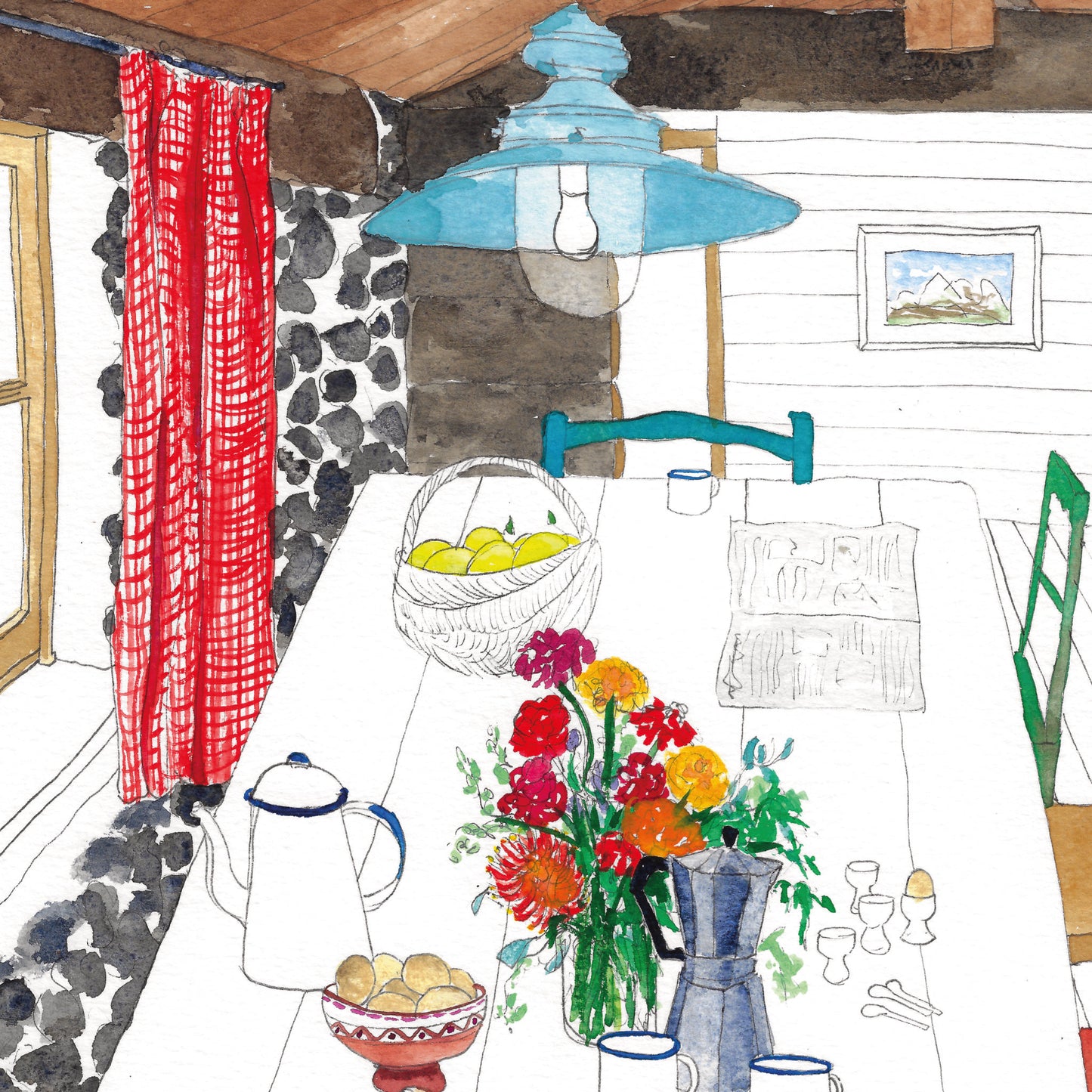 Cabin Breakfast Card