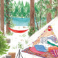 Camping in Canada Art Print