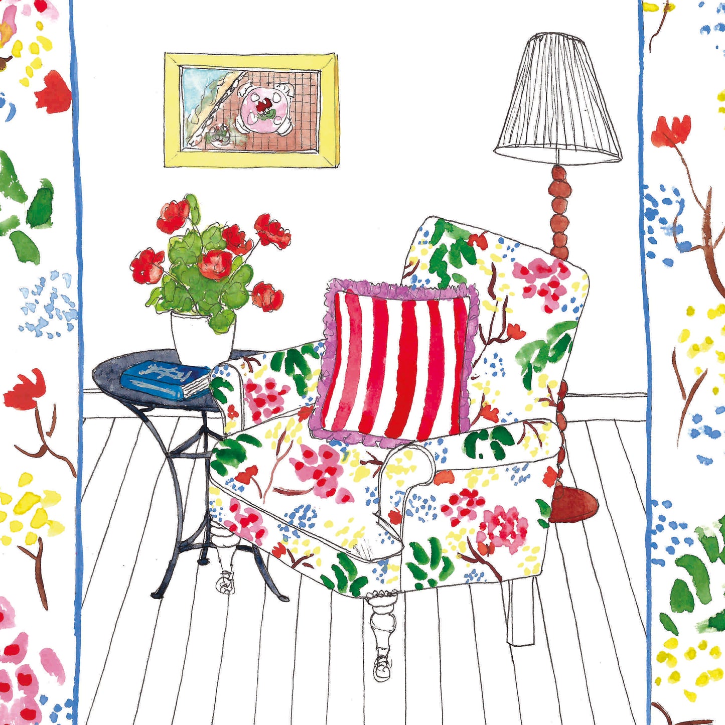 Floral Chair Print