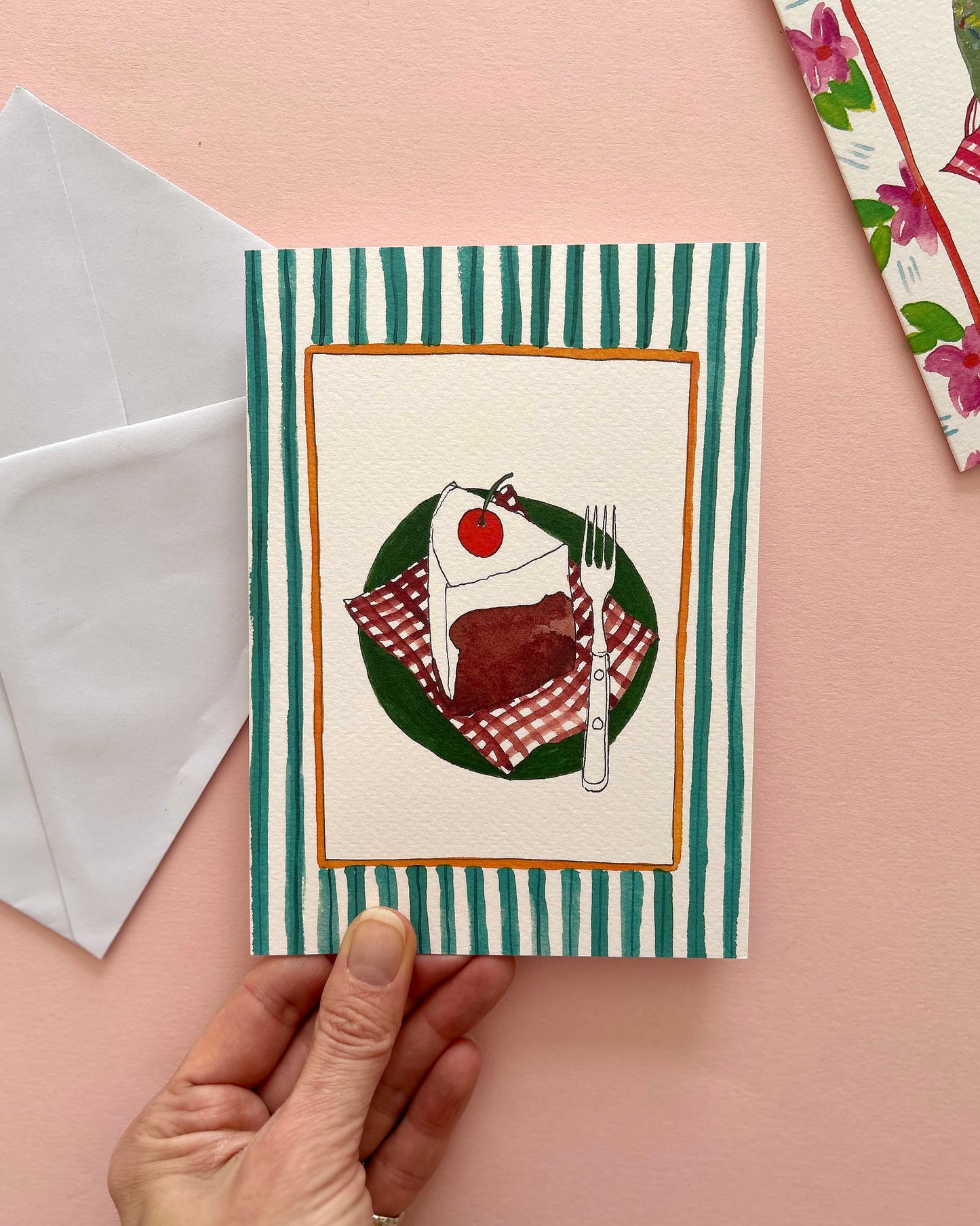 Cherry on Top Cake Slice Card