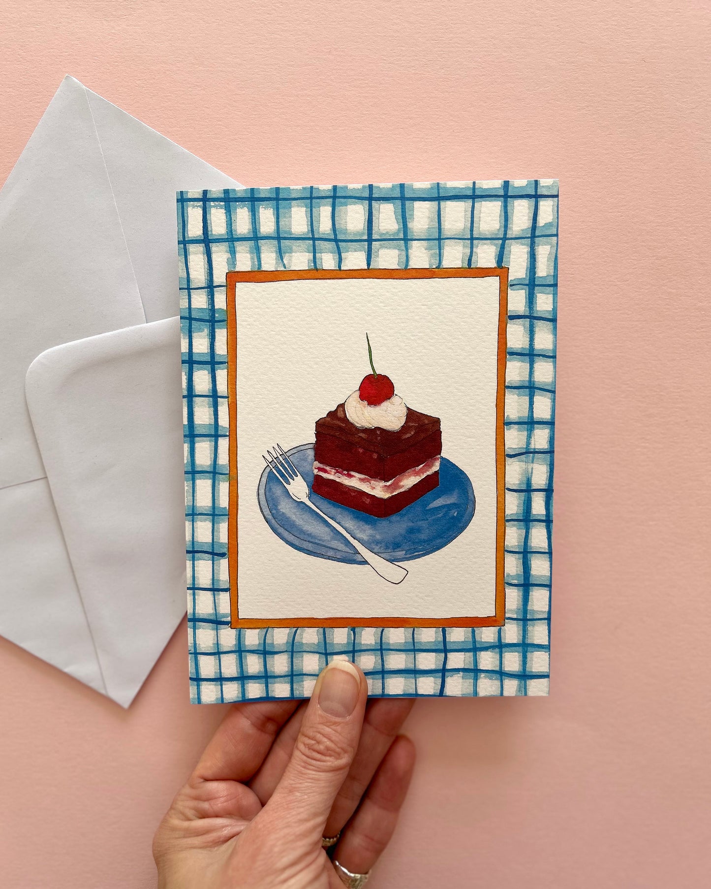 Chocolate Slice of Cake Card