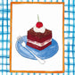 Chocolate Slice of Cake Card