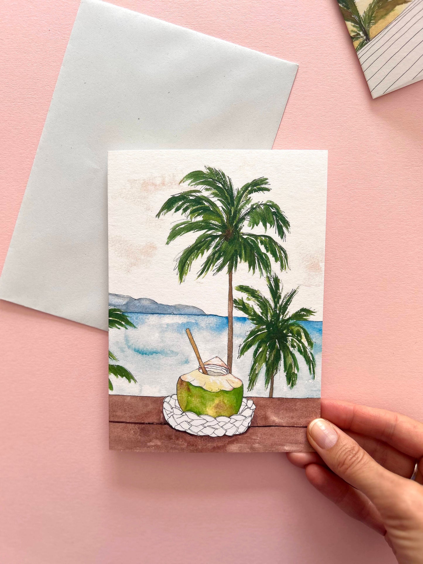 Tropical Coconut Drink Card