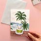 Tropical Coconut Drink Card