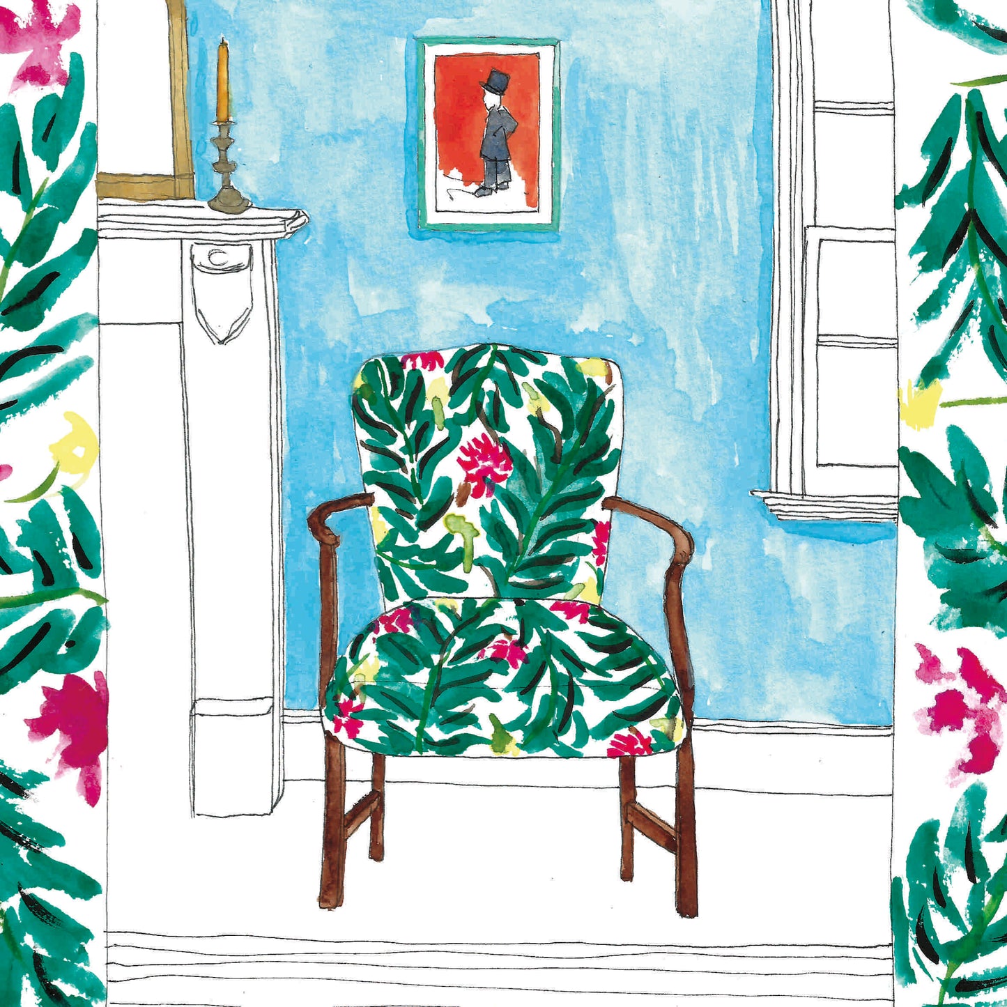 Fern Chair Print