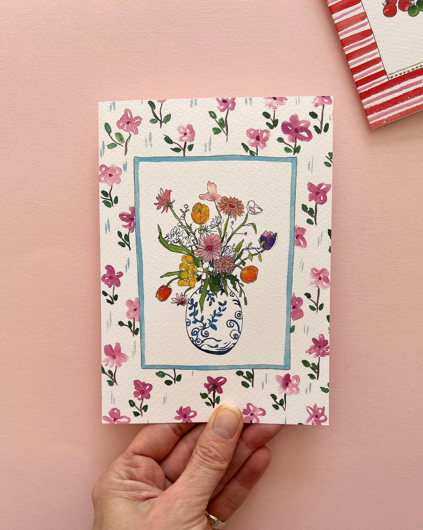 Flowers in a Vase Card