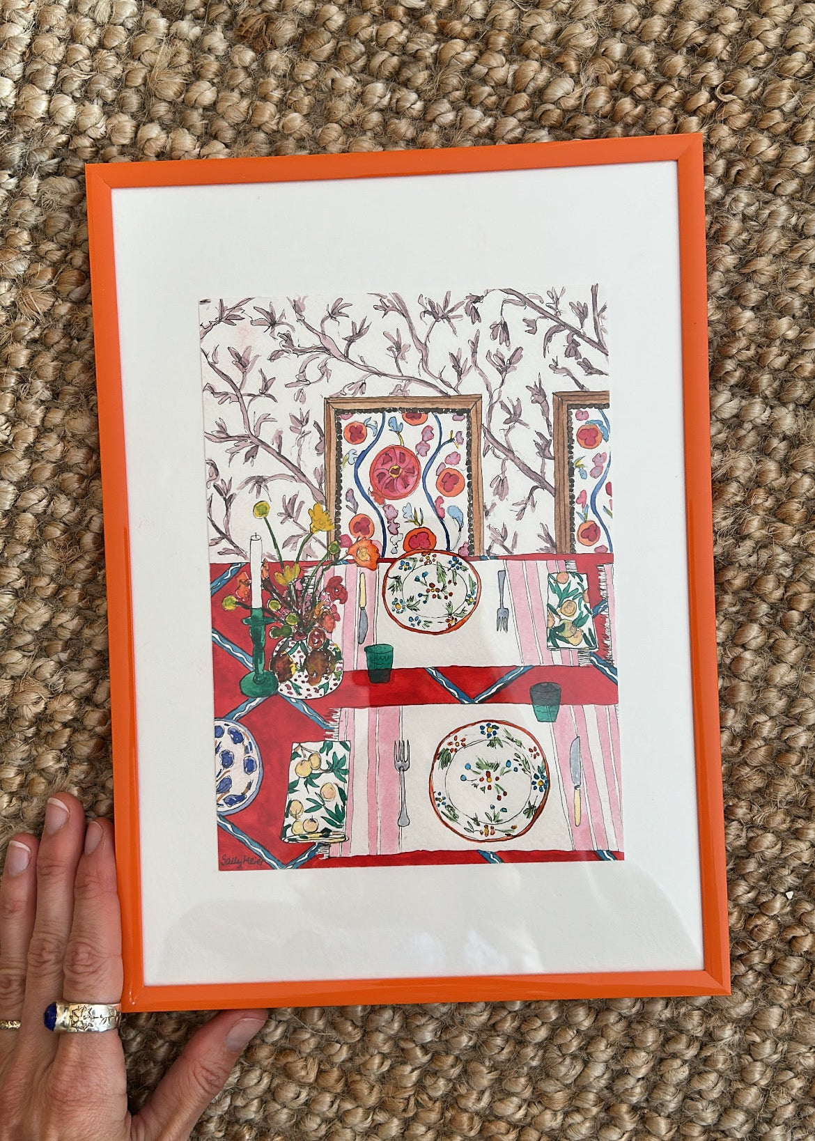 Framed Original Tabletop Painting