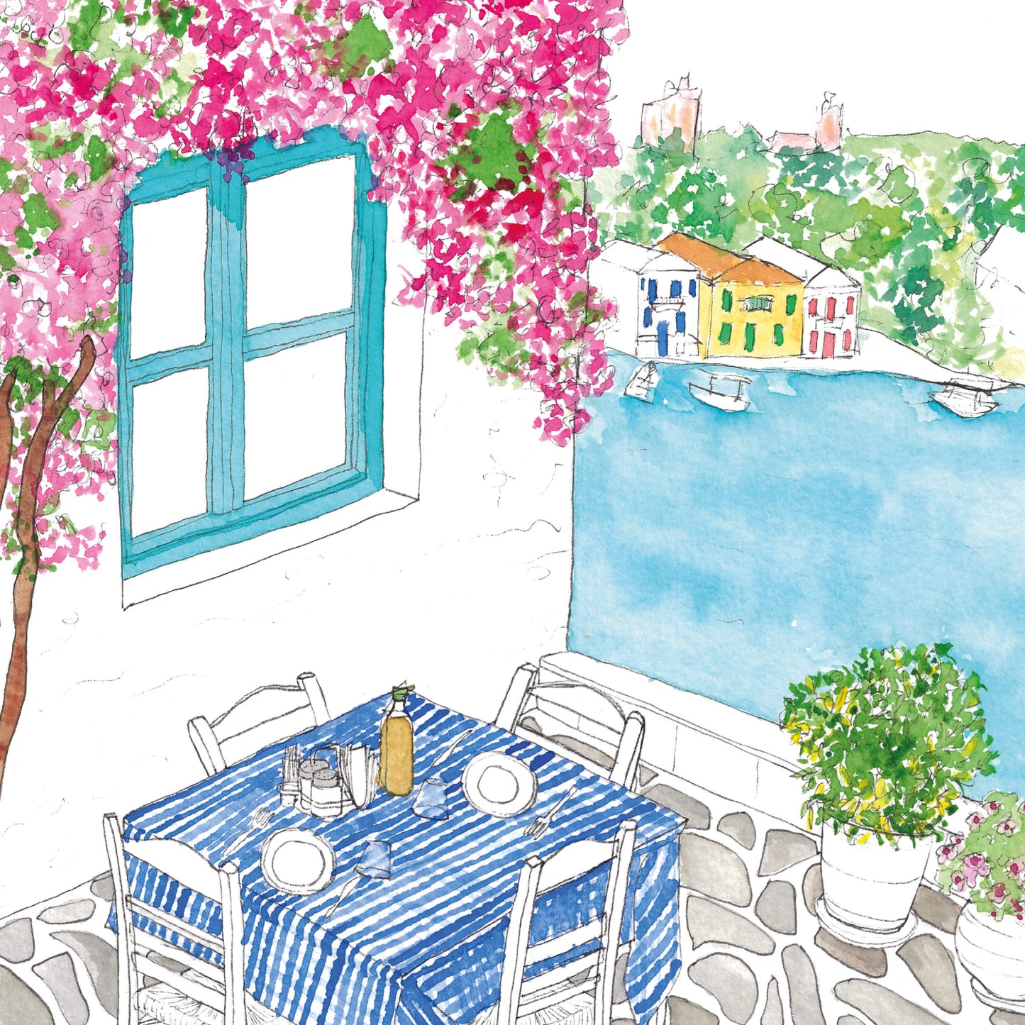 Greek Taverna Card