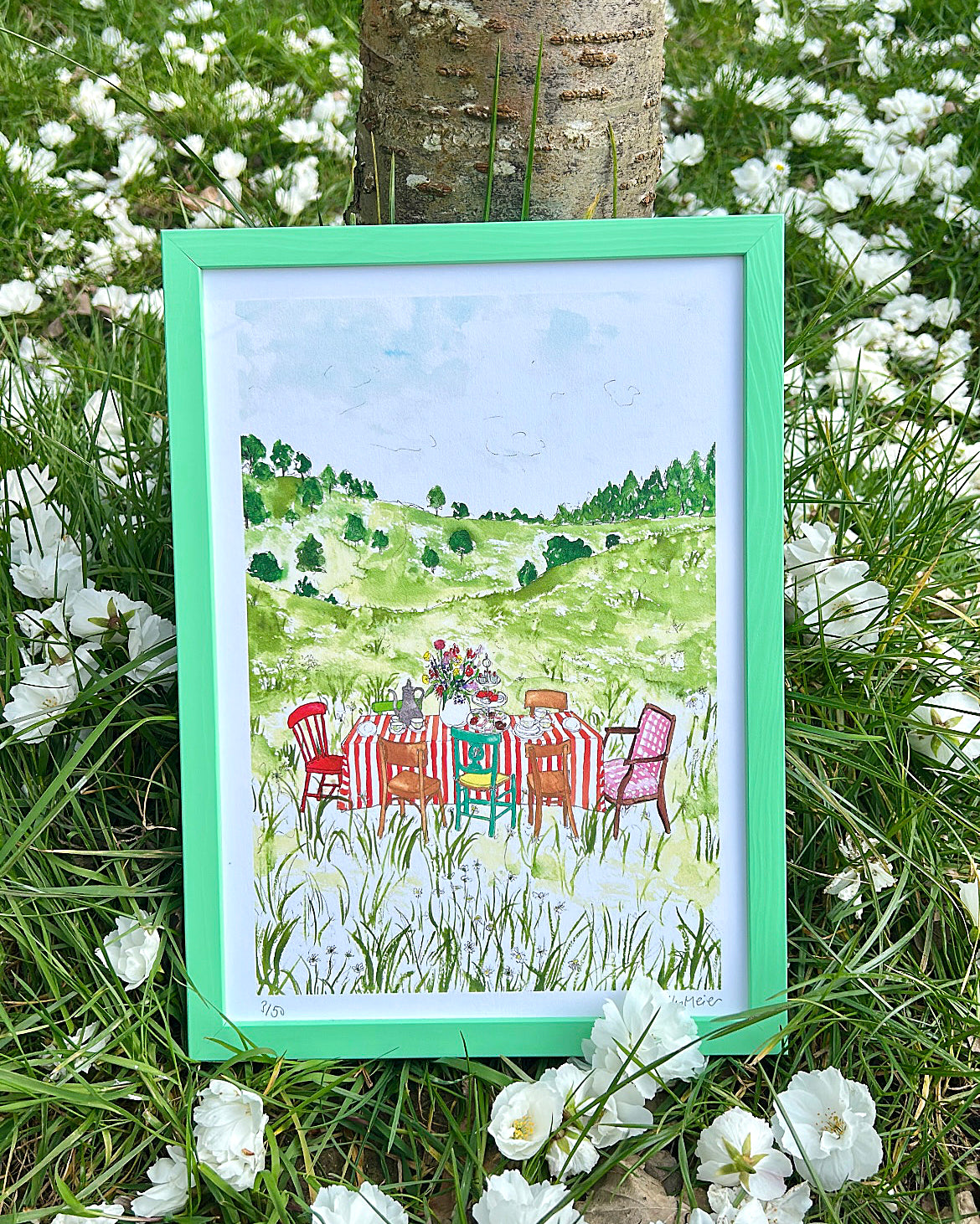 Whimsical Meadow Outdoor Dining Print