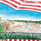 Italy Hotel Rooftop Print
