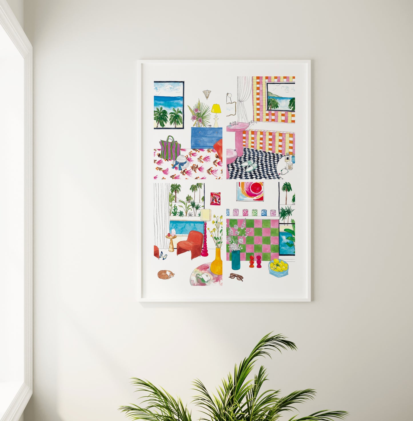 Beach House Interior Story Limited Edition Print