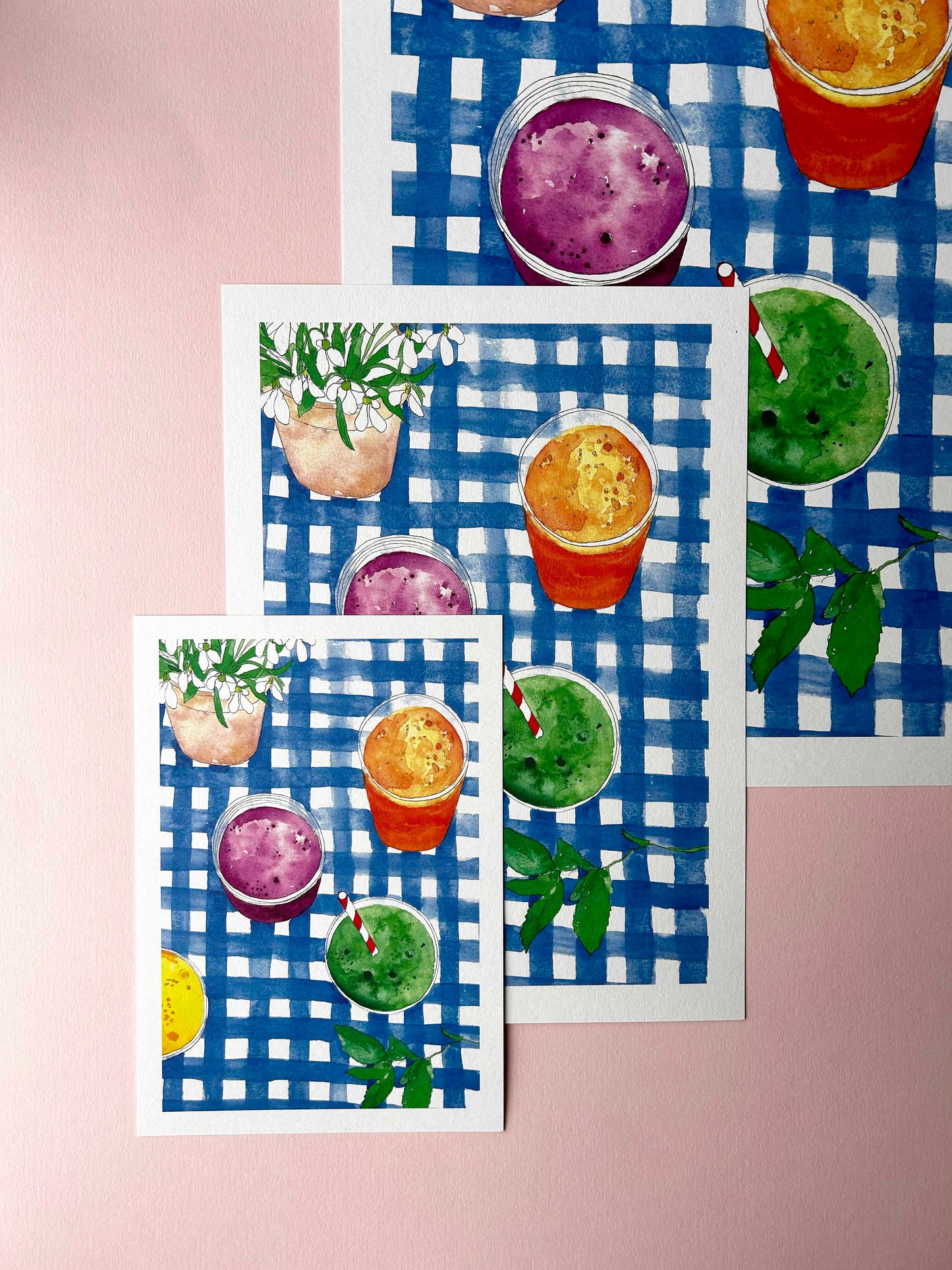 Smoothies Art Print