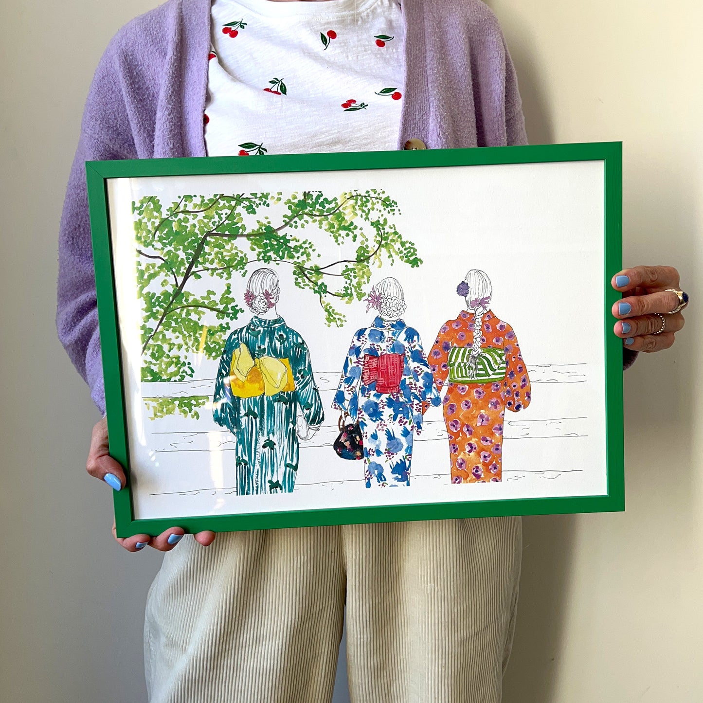 Kimonos in Japan Art Print