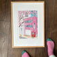 Pink Japan Art Print