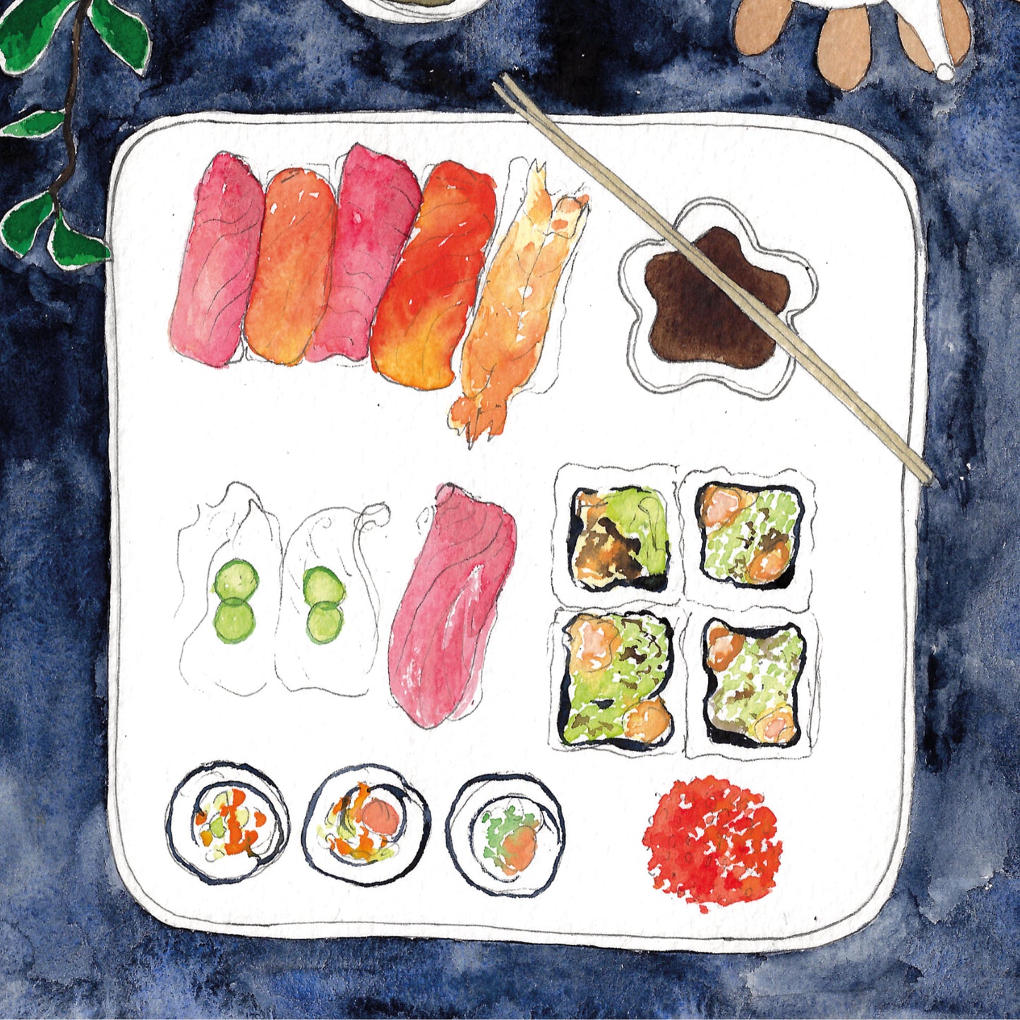 Japanese Meal Mini Print