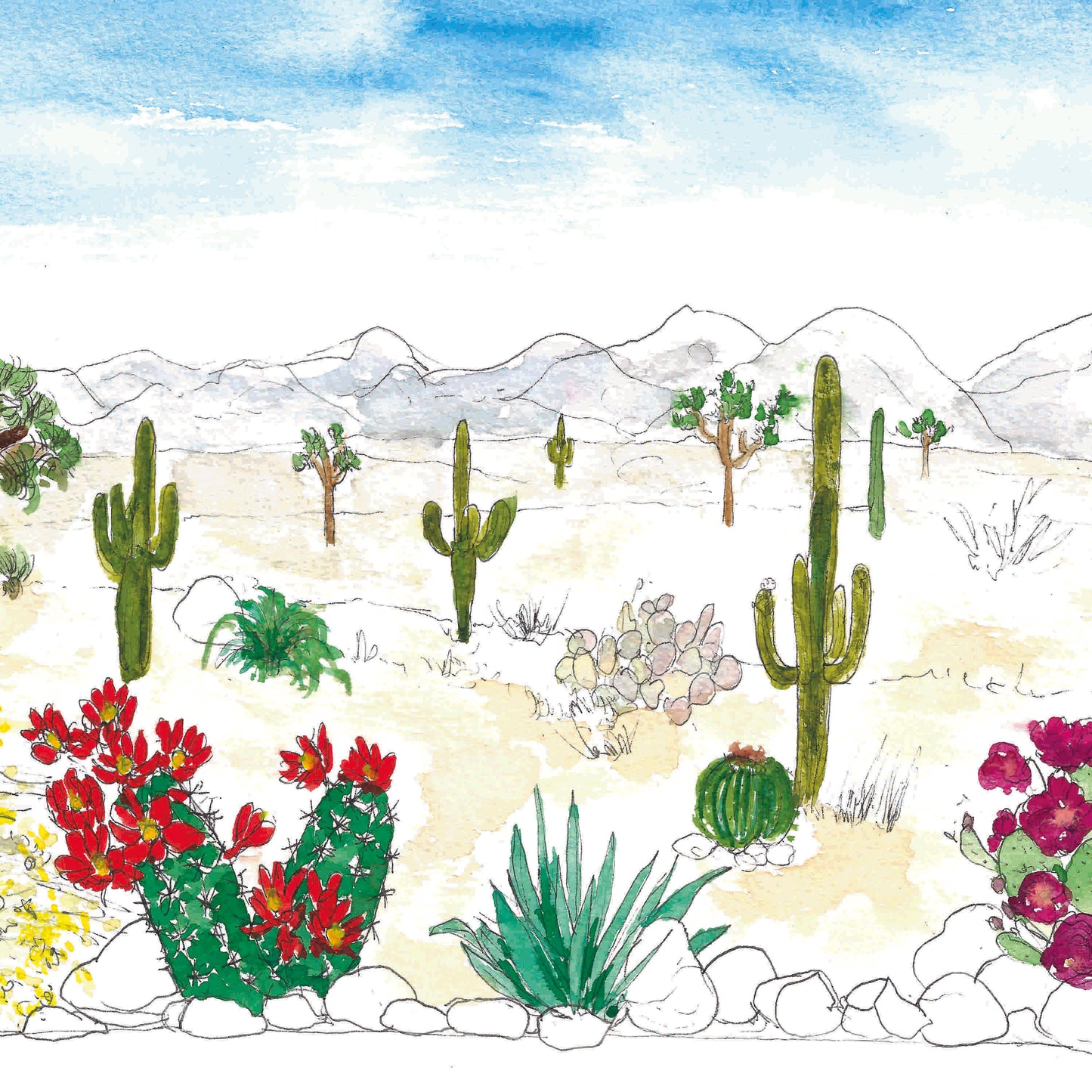 Mini print of Joshua Tree Home