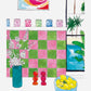 The Beach House Series, Kitchen with Pool View Art Print