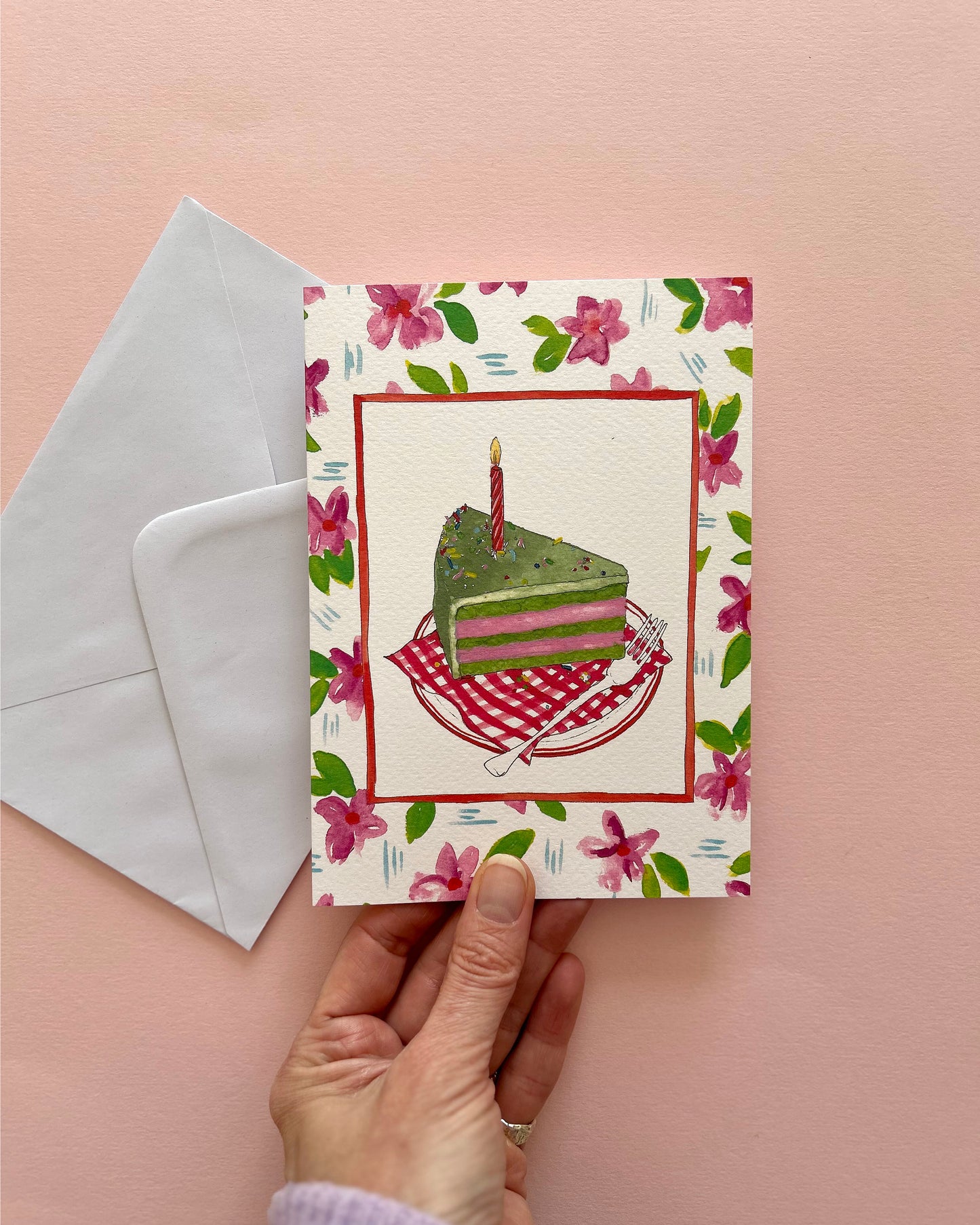 Matcha Birthday Cake
