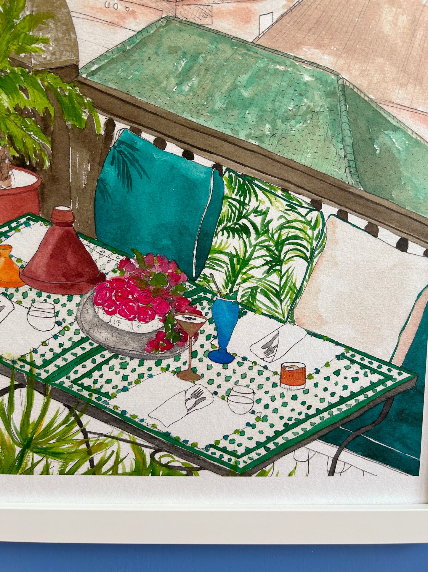 Morocco Hotel Rooftop Print