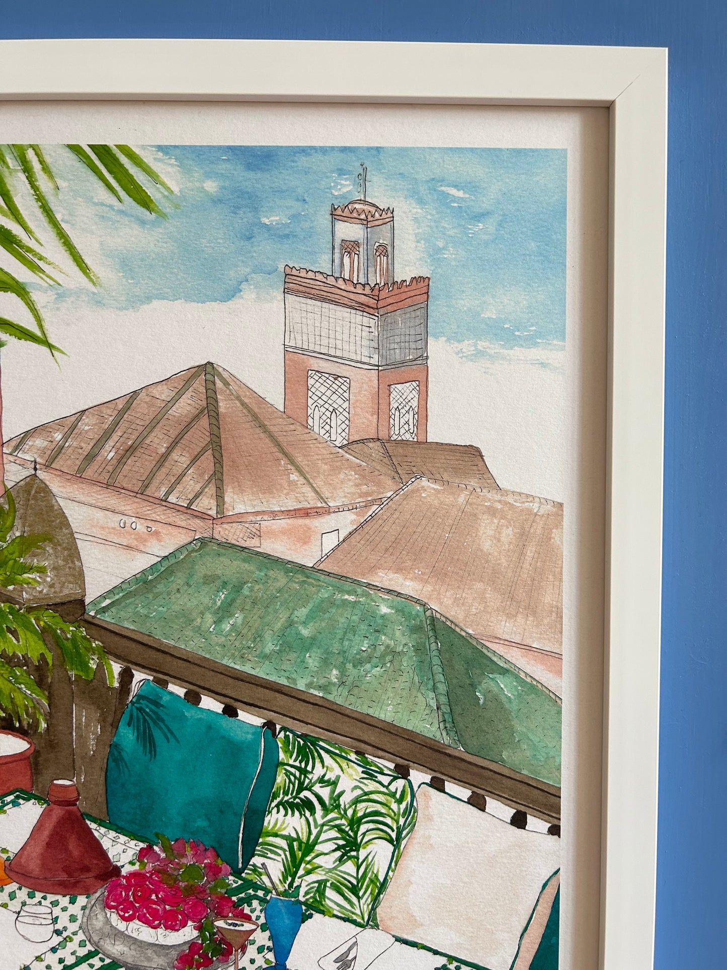Morocco Hotel Rooftop Print