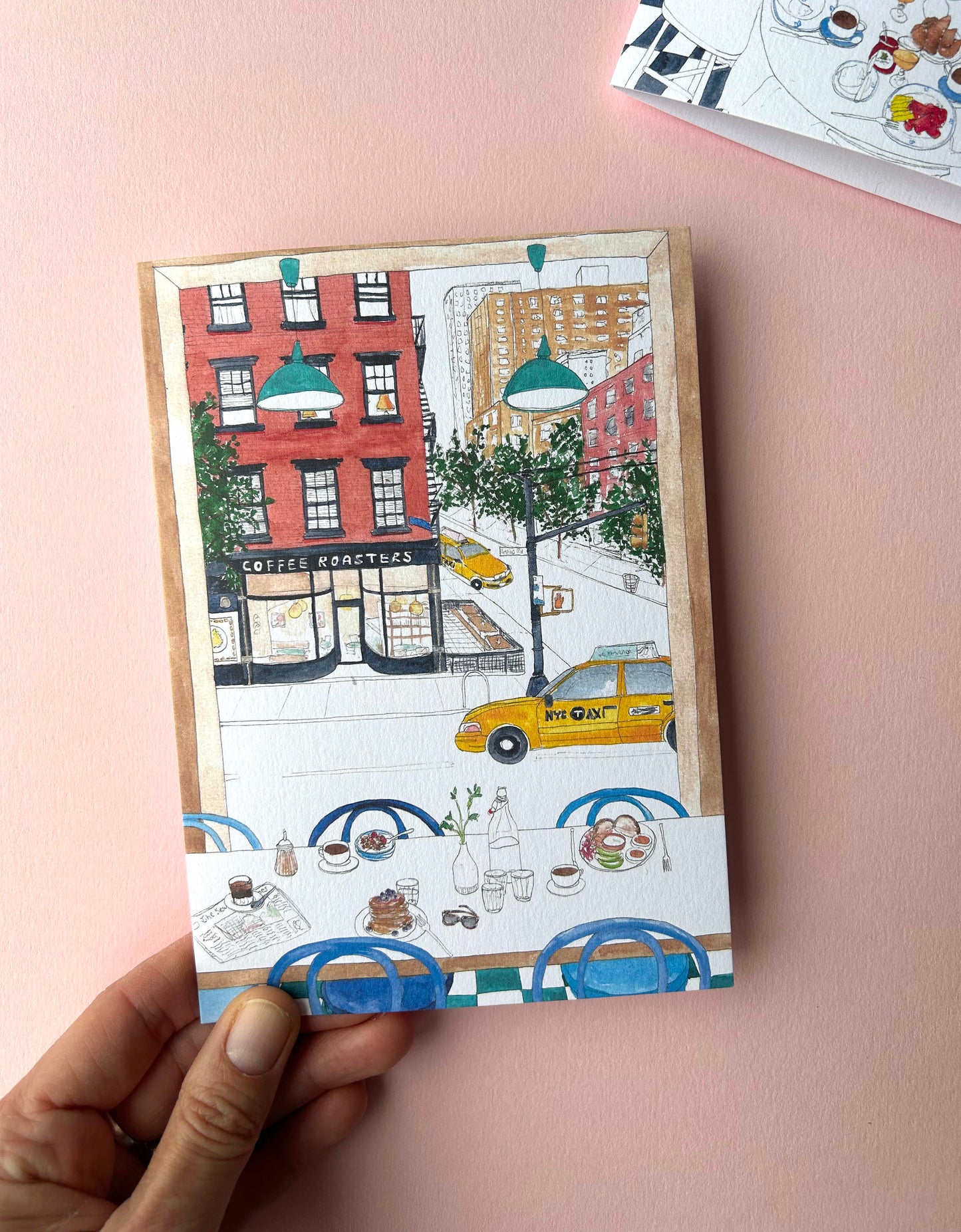New York Cafe Breakfast Card
