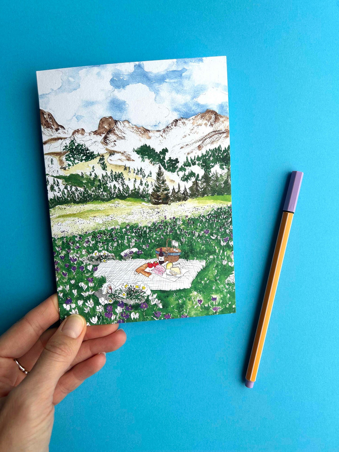 Spring in the Alps Card