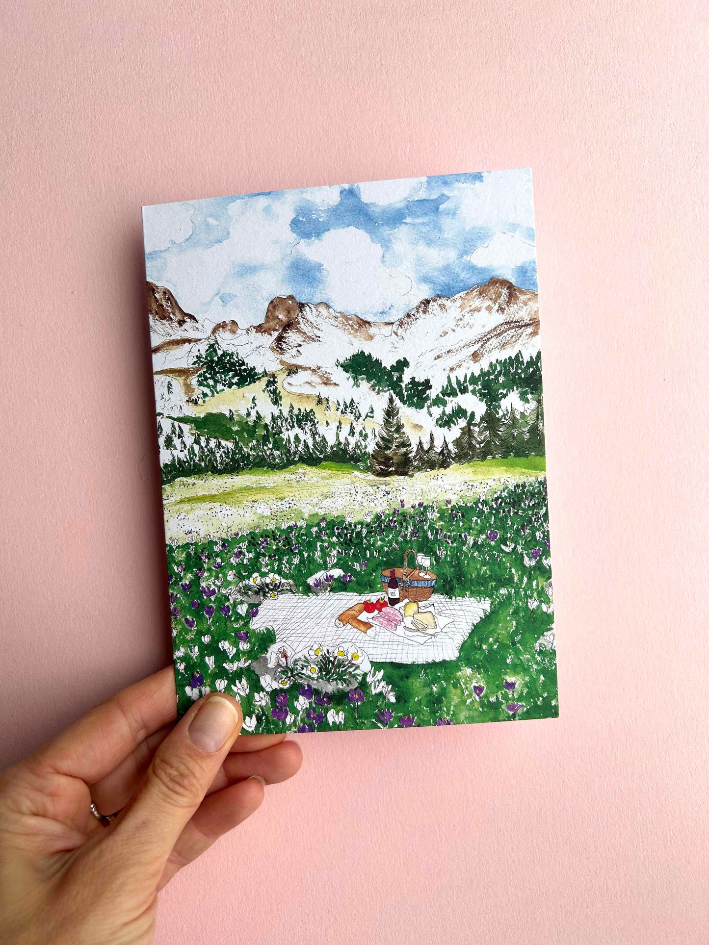 Spring in the Alps Card
