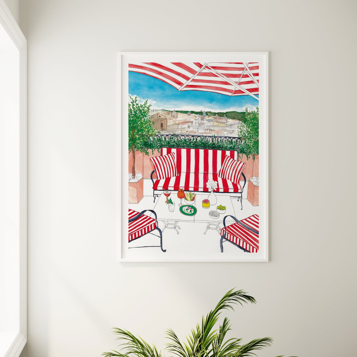 Italy Hotel Rooftop Print