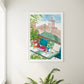 Morocco Hotel Rooftop Print