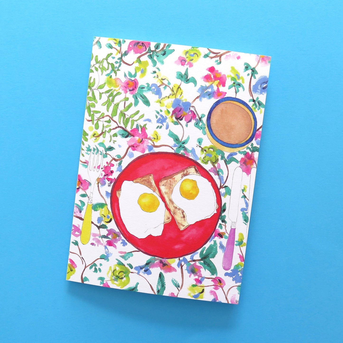 Eggs on Plate Card
