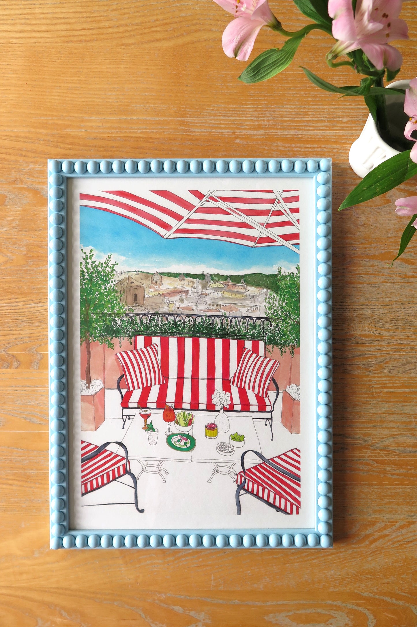 Italy Hotel Rooftop Print
