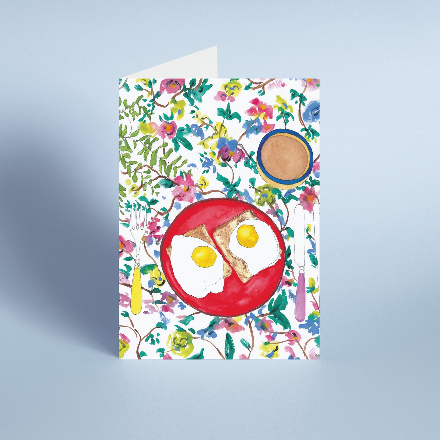 Eggs on Plate Card