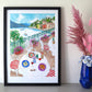 art print of italy