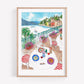 lake como art print