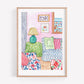 patterned home art print