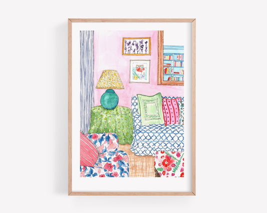 patterned home art print