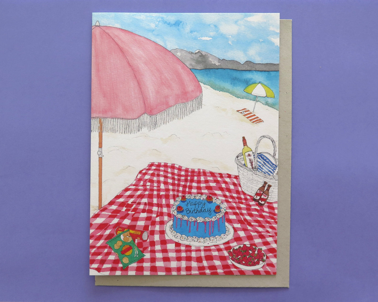 Birthday Beach Picnic Card