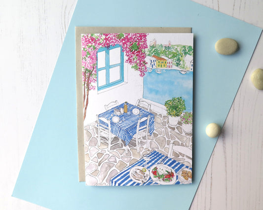 Greek Taverna Card