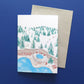 Christmas Ski Resort Card