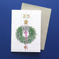Christmas Wreath 25 Card- 15% OFF 6+