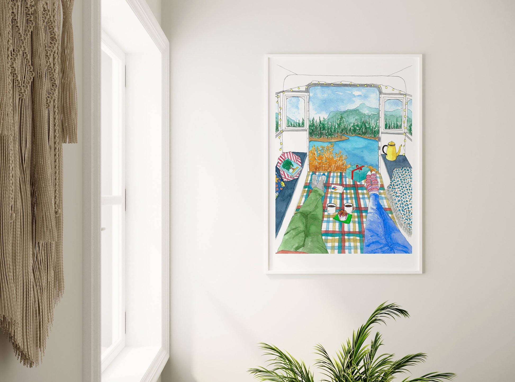 Campervan view art print