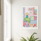 Colourful home art print