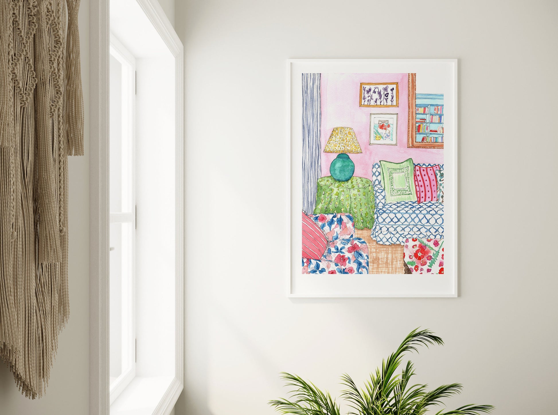Colourful home art print