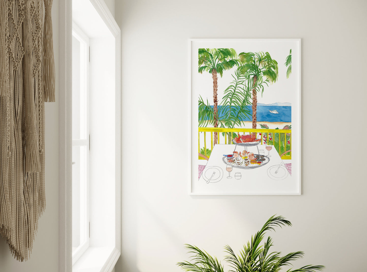 Seaside Dining Print