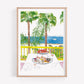 Seaside Dining Print