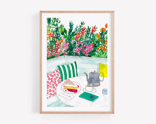 Tea and cake art print
