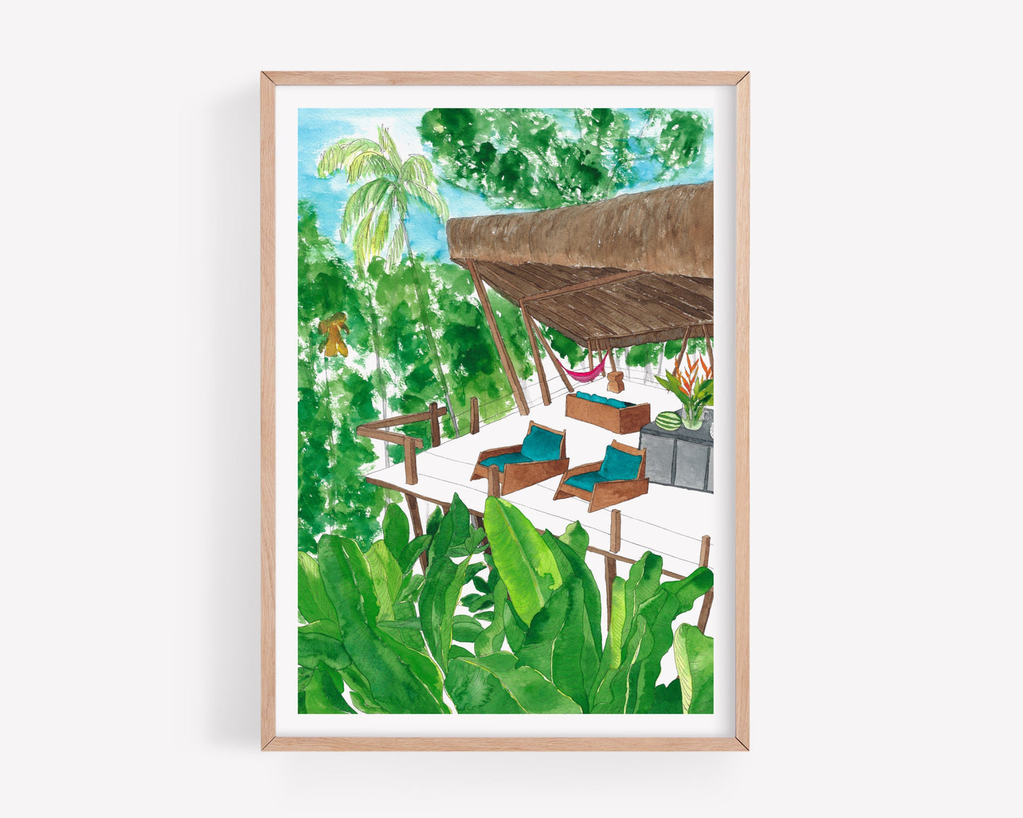 Jungle Treehouse Print